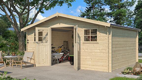 Woodlands Blokhut Hudson XL - Nu met gratis stormankerset!